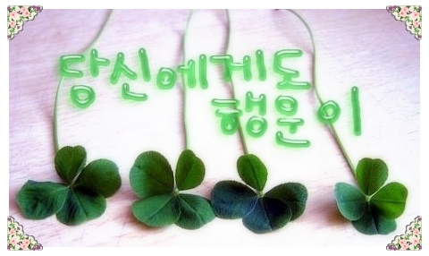 행운을드립니다 이미지