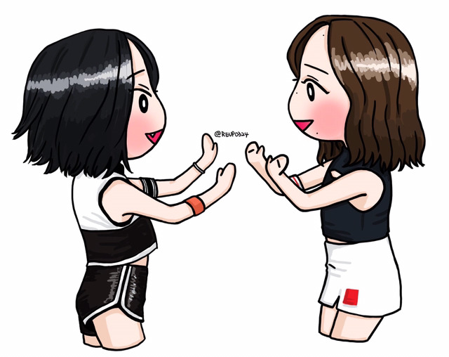 트와이스 미나리 팬아트 by twitter 무릎 | 인스티즈