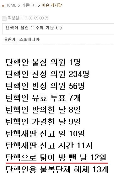 우주의 기운을 받은 박근혜 | 인스티즈
