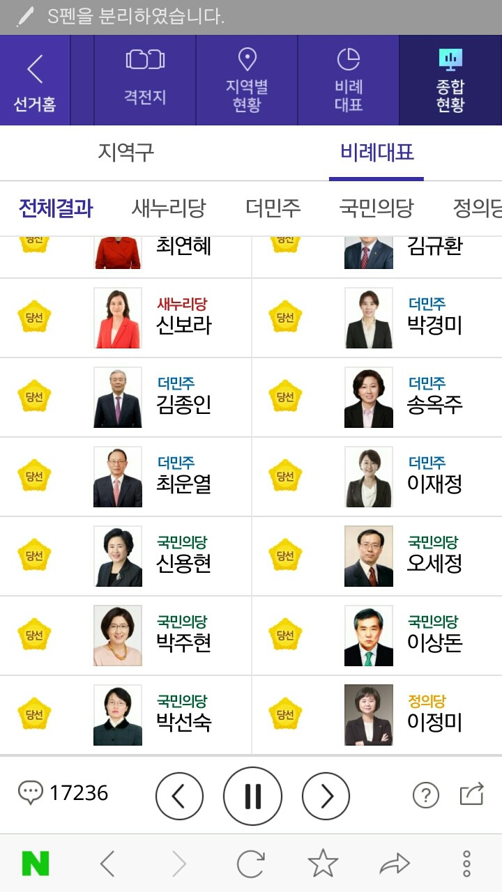 정의당 비례대표 1명 당선 확정.jpg | 인스티즈