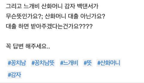 꽁치남이라고 차였어요(feat. 느개비 산화머니가 무슨 뜻인가요?) | 인스티즈