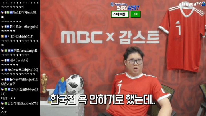 스웨덴 전 하프타임에 신태용 빙의한 감스트 | 인스티즈