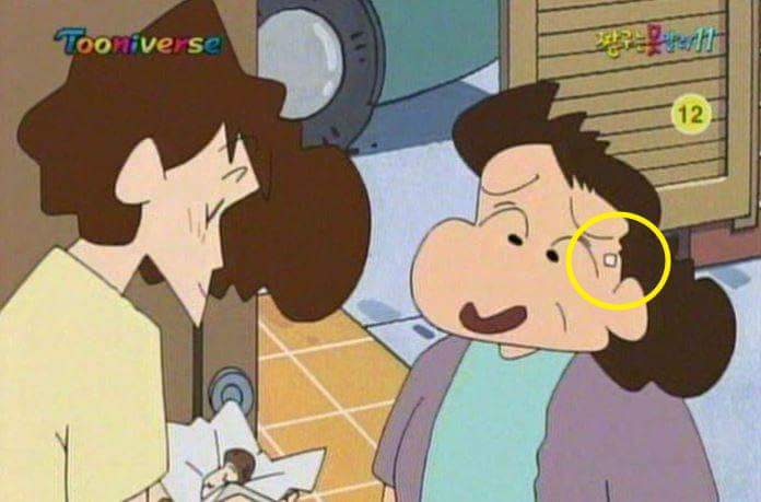 짱구 옆집 아주머니 옆이마 하얀네모의 정체 | 인스티즈